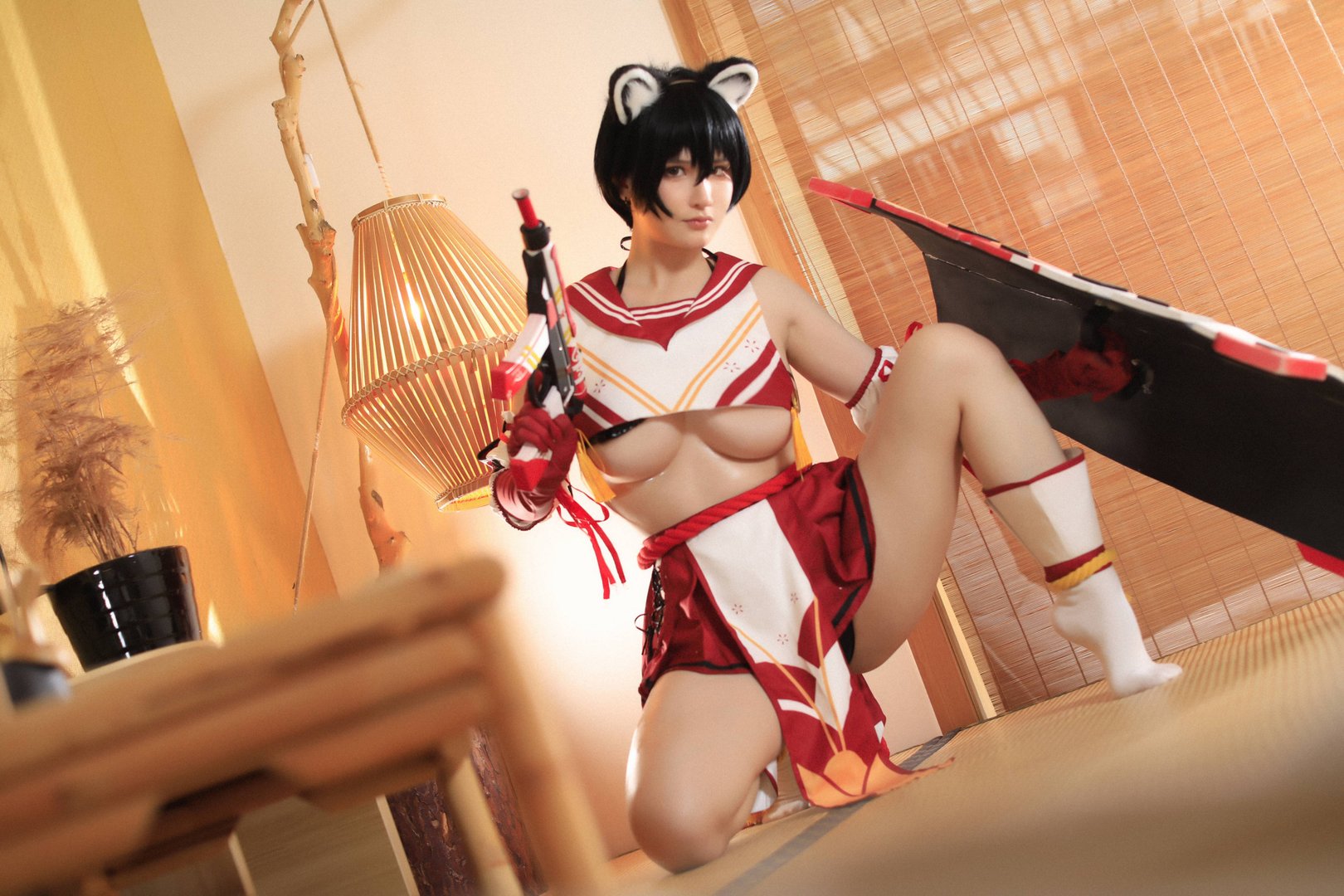 前羽_rr - 美女写真图集打包下载11套 - 前羽_rr NO.011 碧蓝档案 春日椿 [33P／35MB]