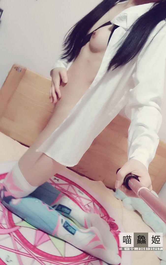 喵鱻姬 - 合集13套 - 02 - 白色衬衫