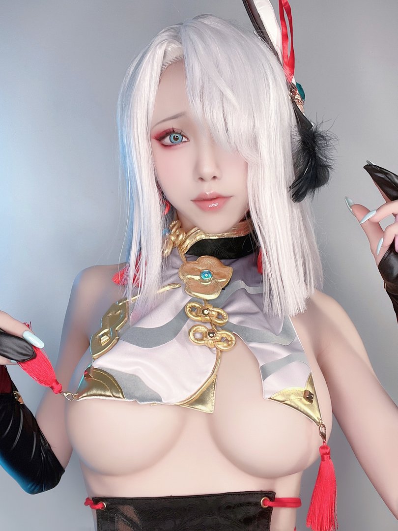 水淼Aqua - Fantia 2021年11月-2022年10月套图合集(25套) - [2022-03-13] 🔹 申鶴 旗袍 🔹