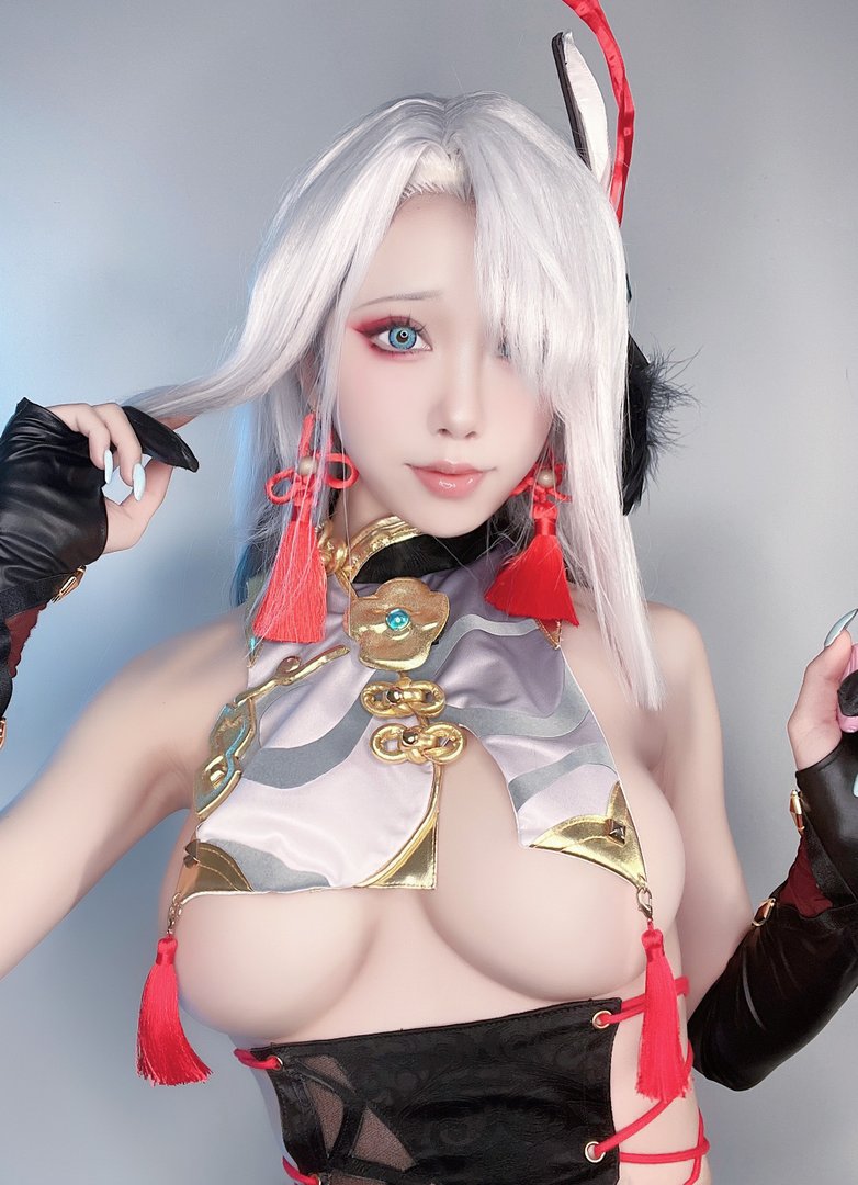 水淼Aqua - Fantia 2021年11月-2022年10月套图合集(25套) - [2022-03-13] 🔹 申鶴 旗袍 🔹