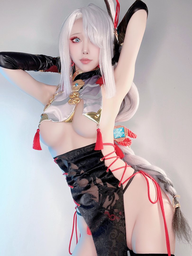 水淼Aqua - Fantia 2021年11月-2022年10月套图合集(25套) - [2022-03-13] 🔹 申鶴 旗袍 🔹