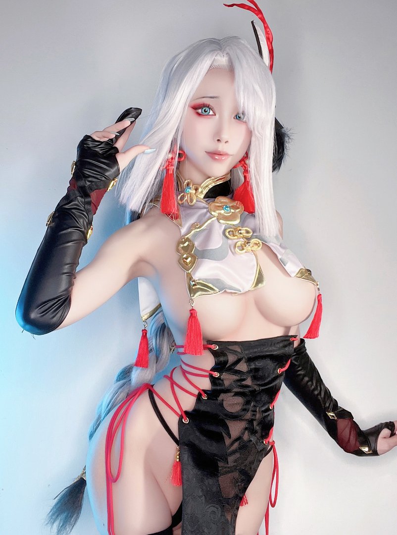 水淼Aqua - Fantia 2021年11月-2022年10月套图合集(25套) - [2022-04-15] 🔹 申鶴 旗袍 🔹2