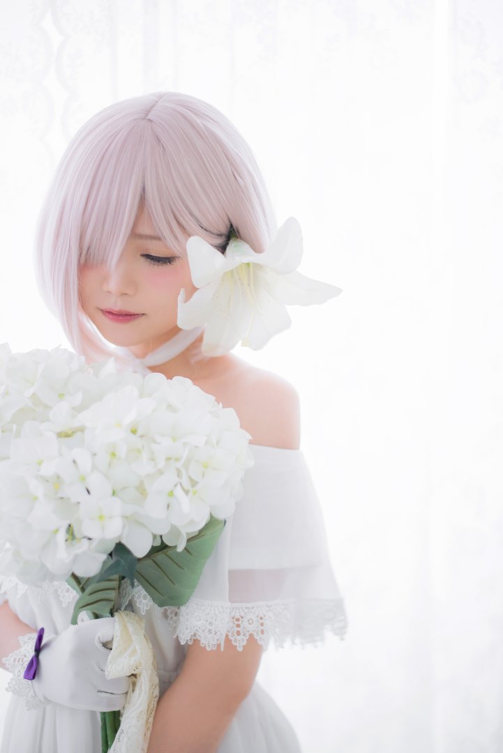 Miu只 - 美女写真图集合集打包下载7套 - Miu只 NO.005 Mashu White Dress [27P-174MB]