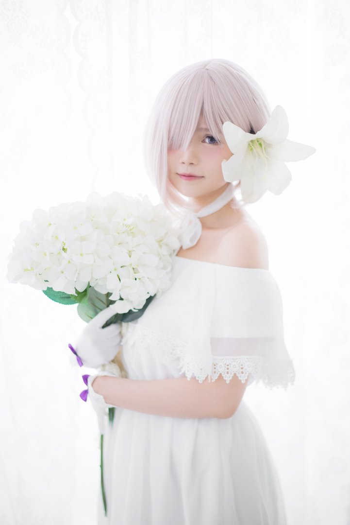 Miu只 - 美女写真图集合集打包下载7套 - Miu只 NO.005 Mashu White Dress [27P-174MB]