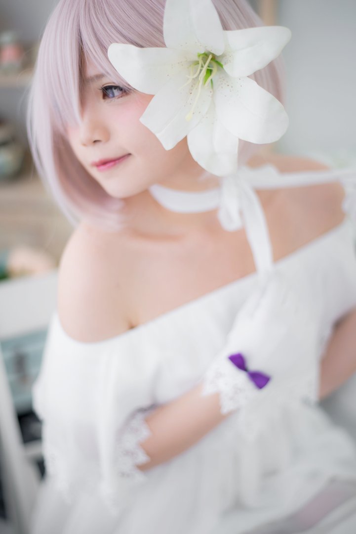 Miu只 - 美女写真图集合集打包下载7套 - Miu只 NO.005 Mashu White Dress [27P-174MB]