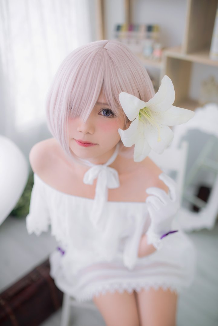 Miu只 - 美女写真图集合集打包下载7套 - Miu只 NO.005 Mashu White Dress [27P-174MB]