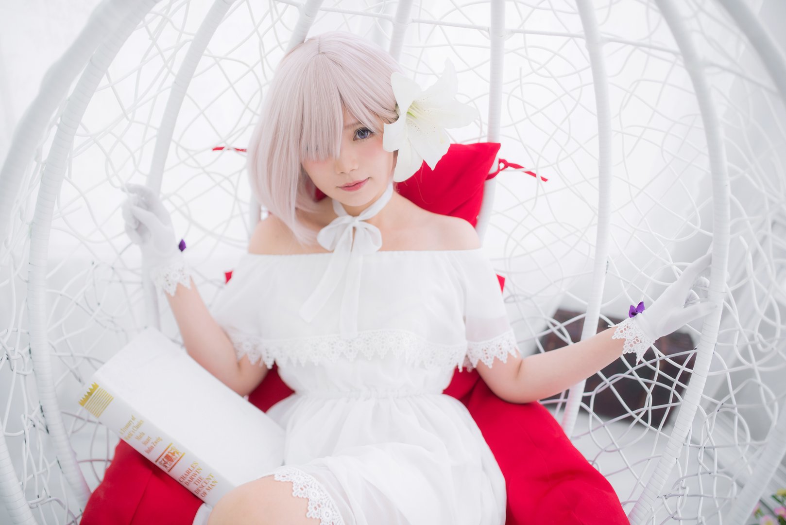 Miu只 - 美女写真图集合集打包下载7套 - Miu只 NO.005 Mashu White Dress [27P-174MB]