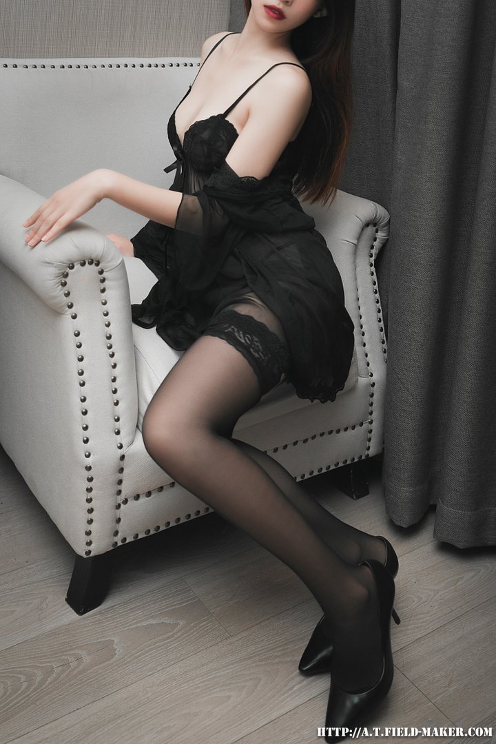 写真129部 - Tsubaki Album - Black transparent nightdress