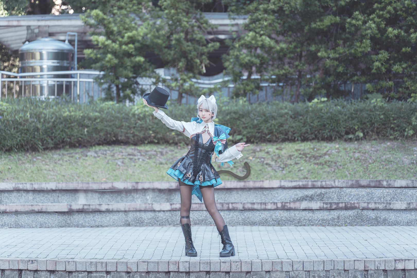 慕慕momo - 004 – 慕慕Momo-原神 Genshin 琳妮特的色情魔術 室外 [34P]