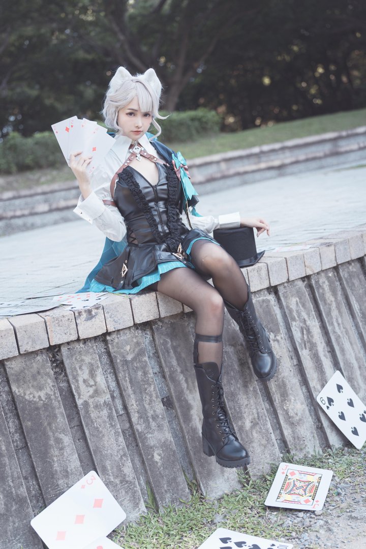 慕慕momo - 004 – 慕慕Momo-原神 Genshin 琳妮特的色情魔術 室外 [34P]