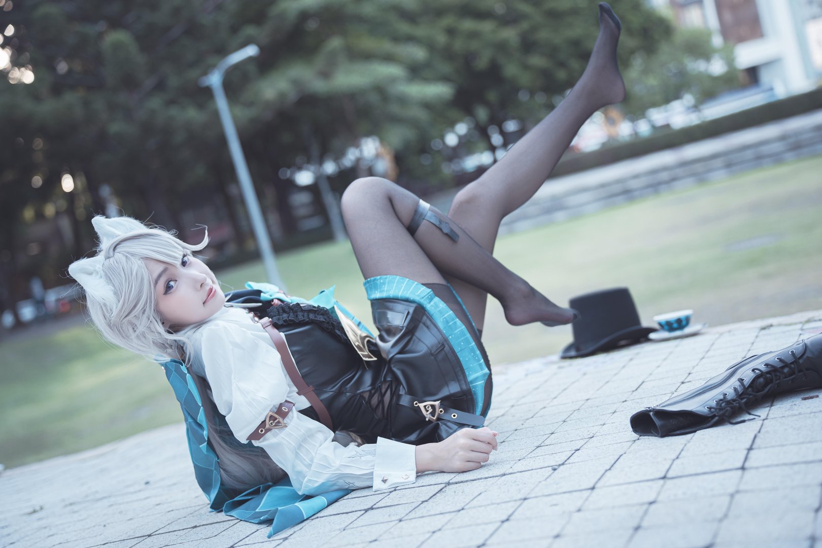 慕慕momo - 004 – 慕慕Momo-原神 Genshin 琳妮特的色情魔術 室外 [34P]