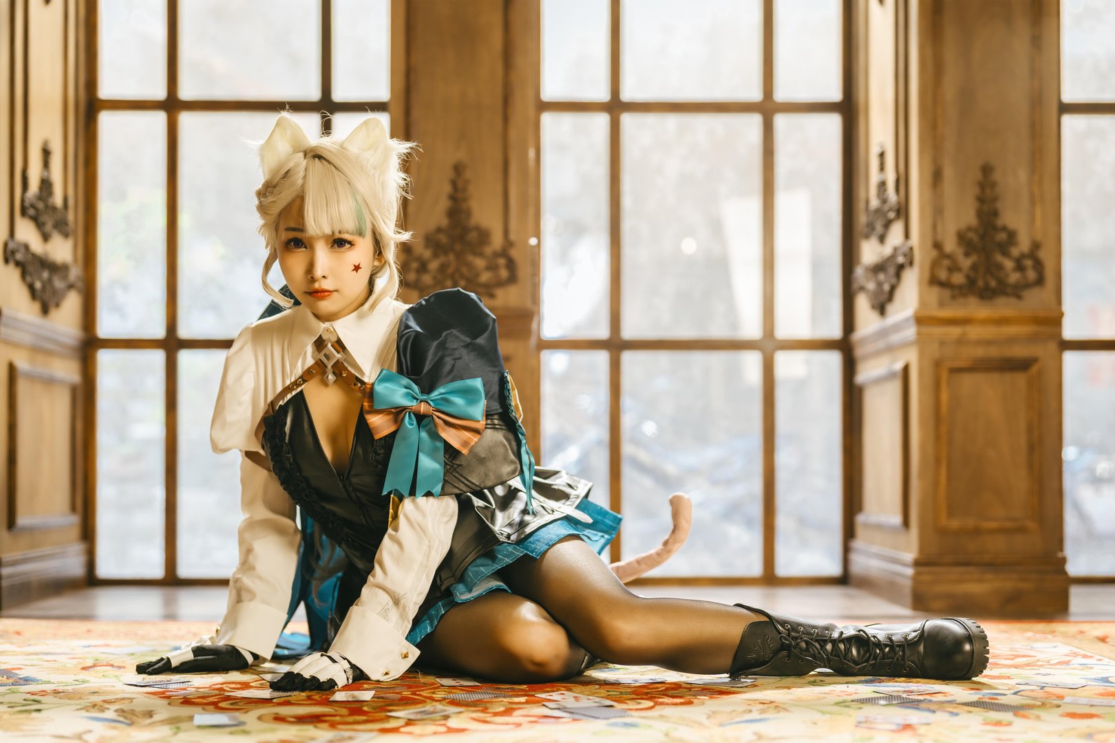 慕慕momo - 005 – 慕慕Momo-原神 Genshin 琳妮特的色情魔術 室内 [56P]