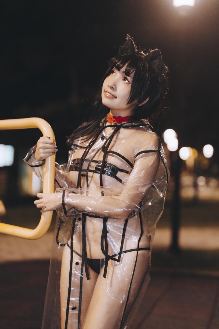 慕慕momo - 006 – 慕慕Momo-溜雨衣貓貓 [48P]