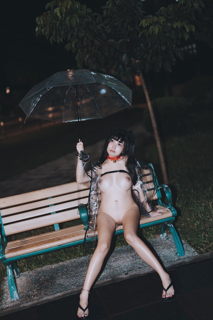 慕慕momo - 006 – 慕慕Momo-溜雨衣貓貓 [48P]