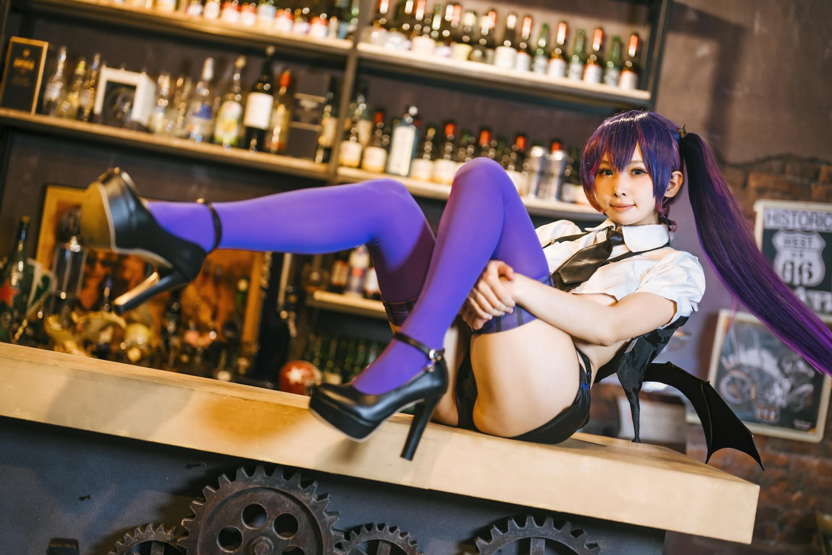 慕慕momo - 007 – 慕慕Momo-小惡魔的魅惑之吻-魔太郎 [47P]