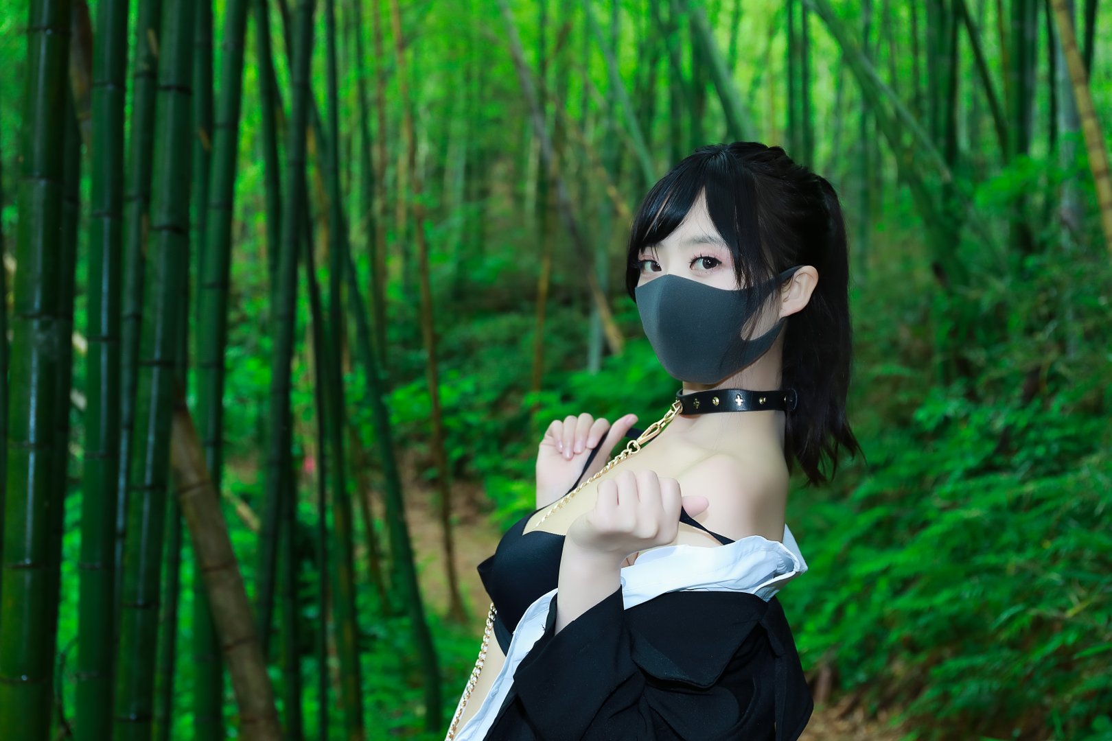 李佳 [1185P-4.87GB] - NO.007 黑百褶裙森林（正片）[58P-349MB]