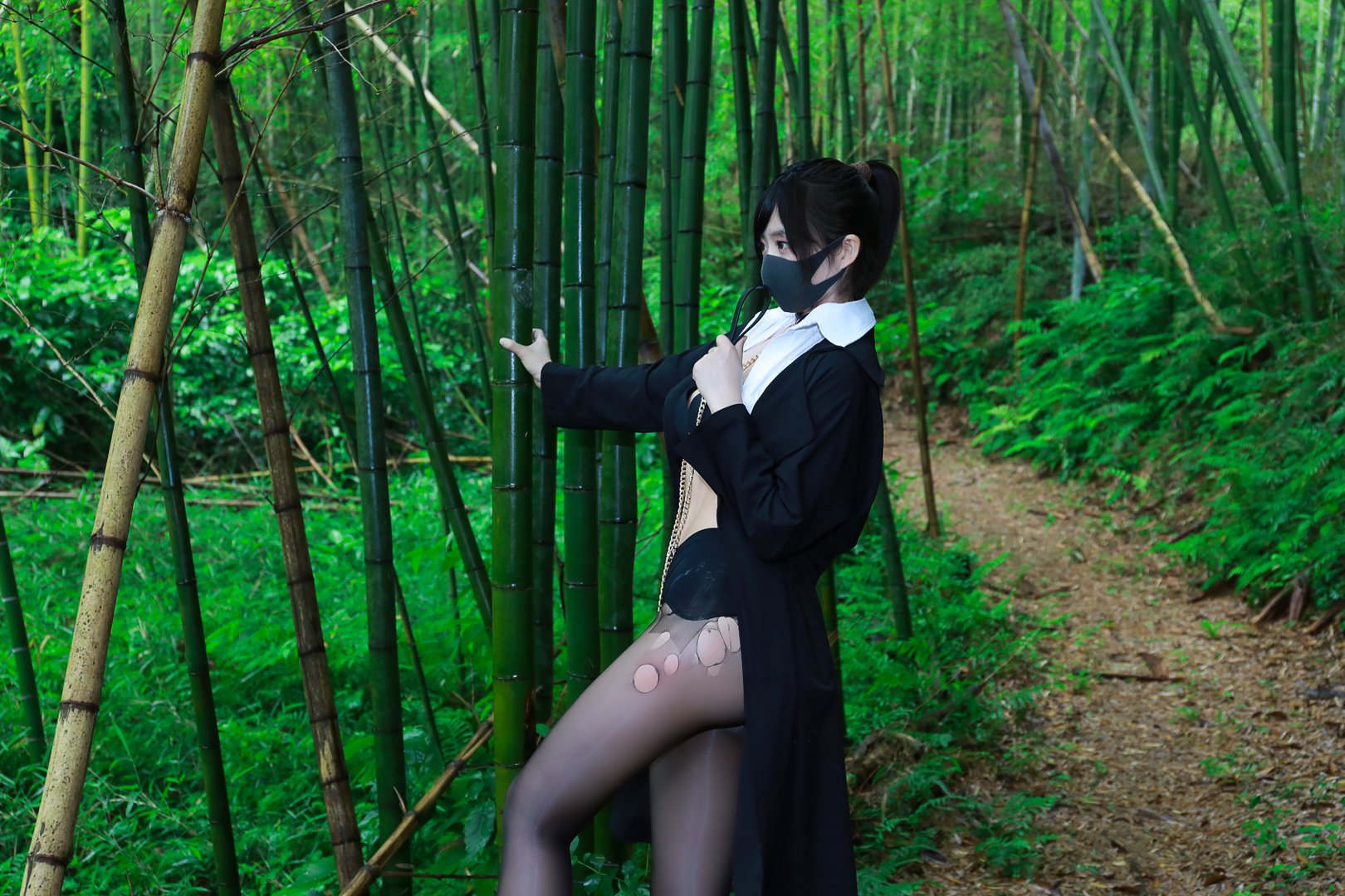 李佳 [1185P-4.87GB] - NO.007 黑百褶裙森林（正片）[58P-349MB]