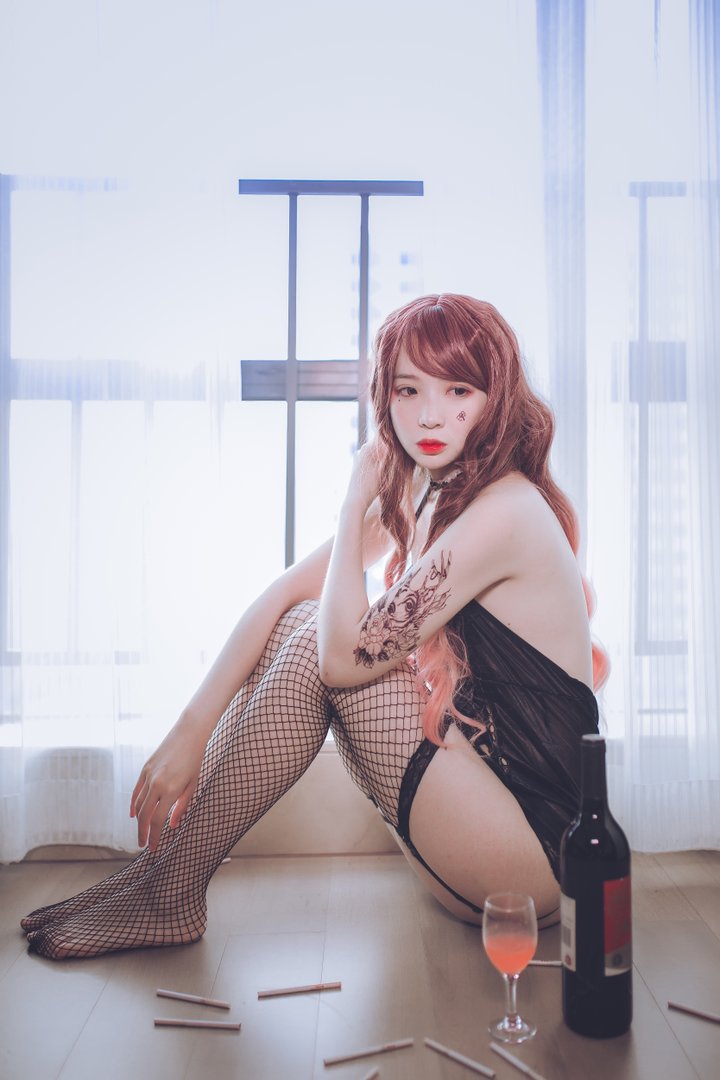 疯猫丨138 - NO.009 黑色吊带袜 [39P-265M]