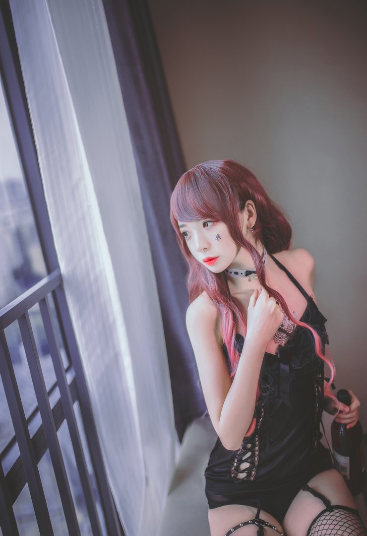 疯猫丨138 - NO.009 黑色吊带袜 [39P-265M]