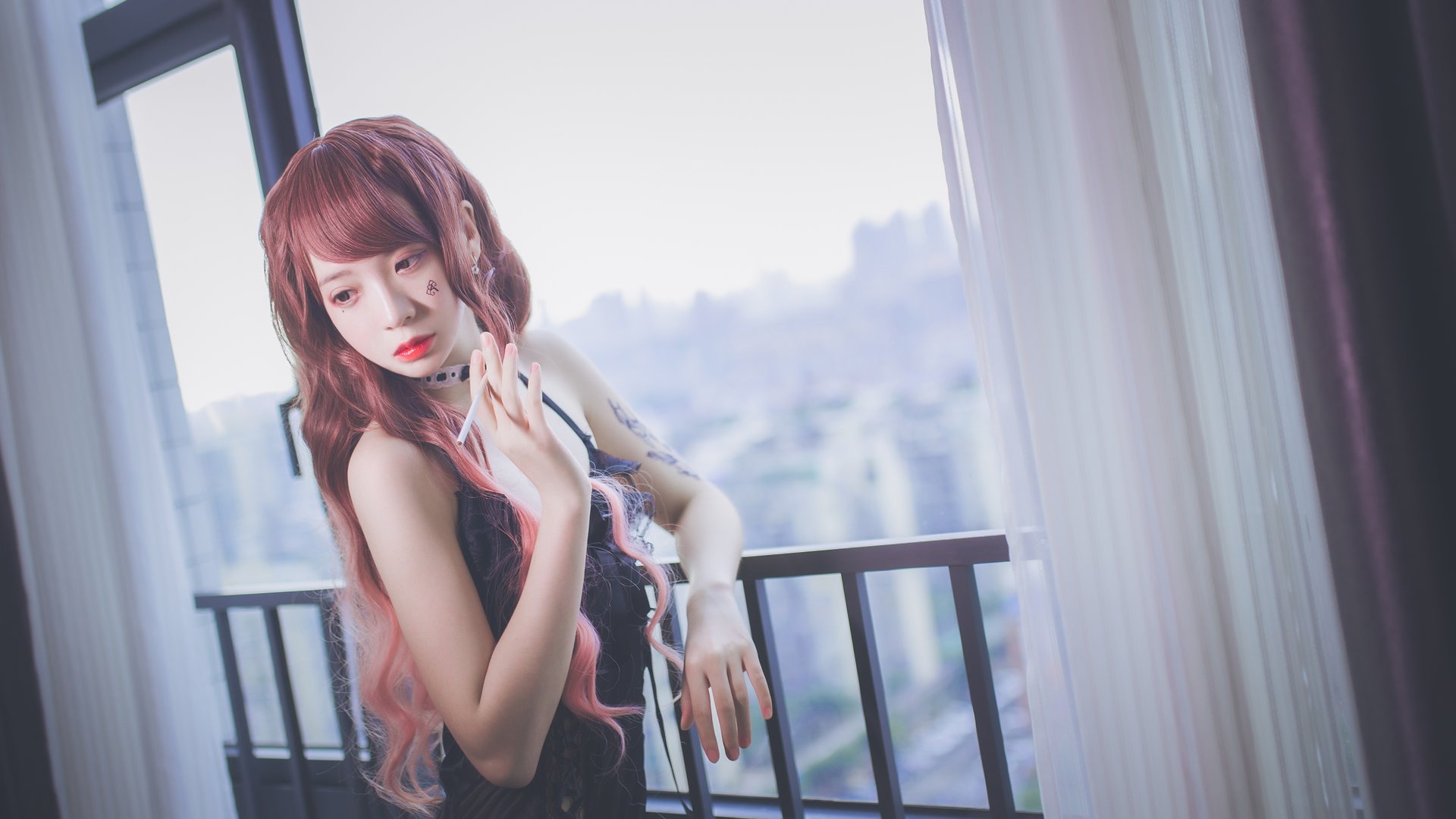 疯猫丨138 - NO.009 黑色吊带袜 [39P-265M]