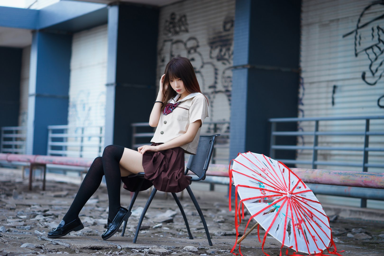 疯猫丨138 – NO.018 丝袜狂想曲(伞) [42P-572.68MB]-美图